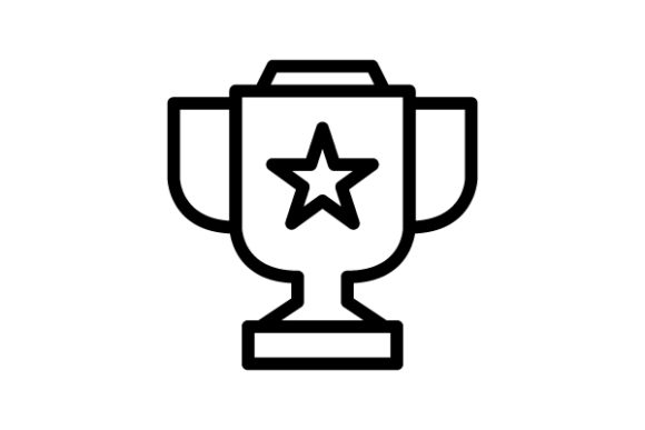 Award Cup Line Icon Graphics & Icons