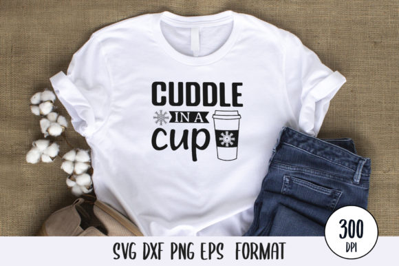 Cuddle in a Cup SVG Design