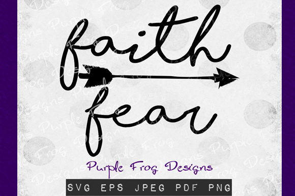 Faith Over Fear - Religious Clip Art