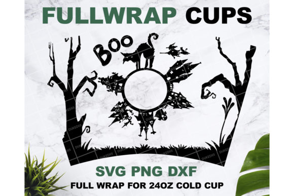 Halloween 24 Oz Starbucks Cup Graphics