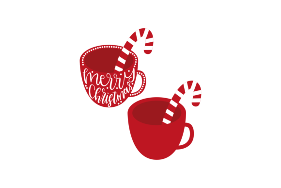 Merry Christmas Cup: Graphics for Crafts