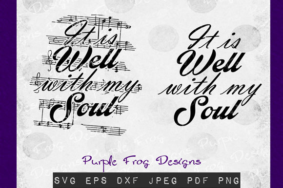 Music - It is Well with My Soul Hymn Graphics